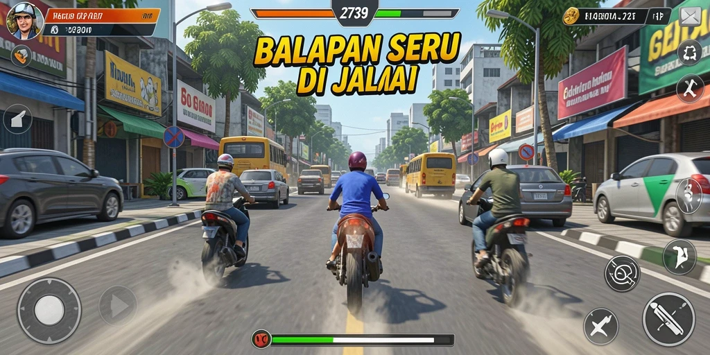 Screenshot 2739 menampilkan aksi balapan seru dan grafis yang memukau.