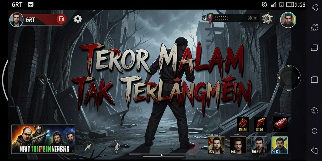 Tampilan gameplay menegangkan dari 6RT dengan suasana yang seram.
