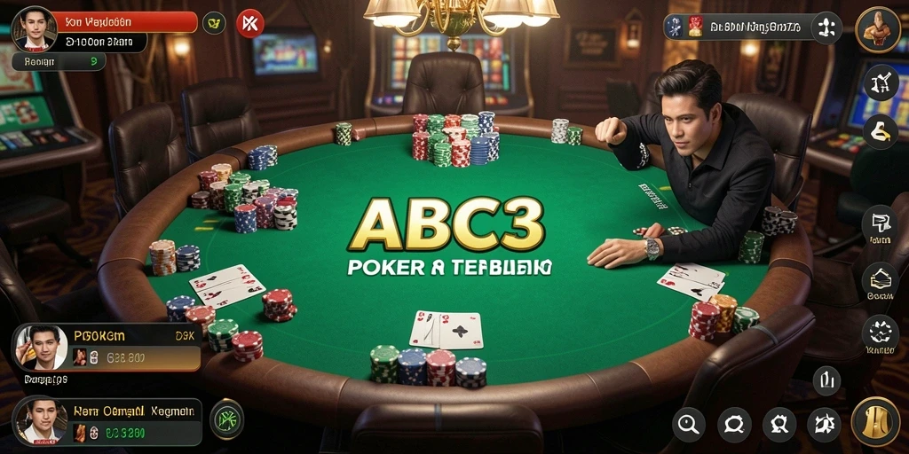 Tampilan seru gameplay Poker di ABC33 yang memikat.
