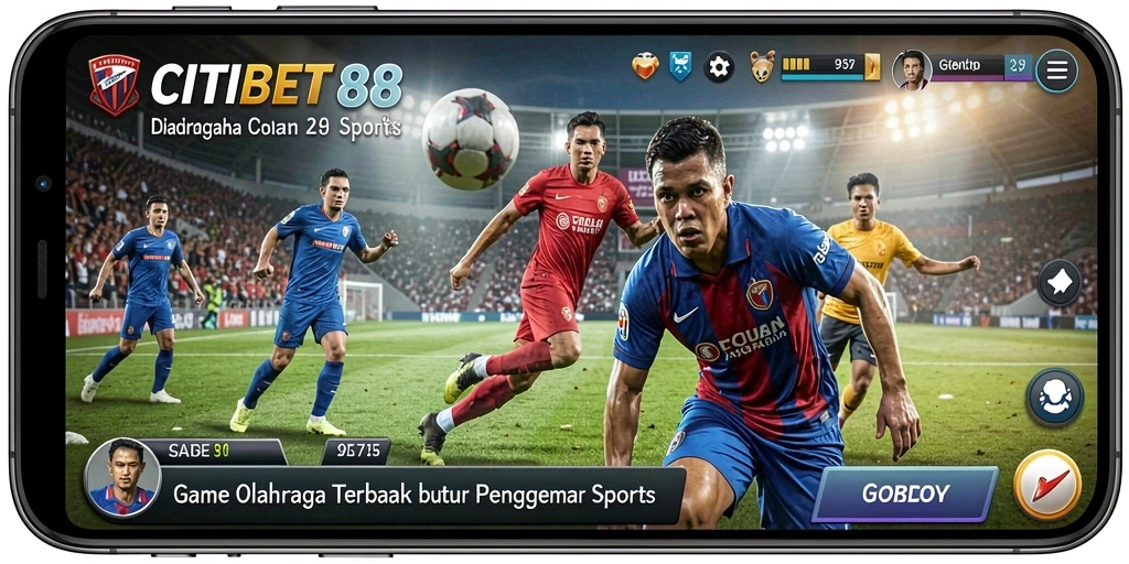 Tampilan utama CITIBET88 yang menampilkan berbagai pilihan taruhan olahraga.