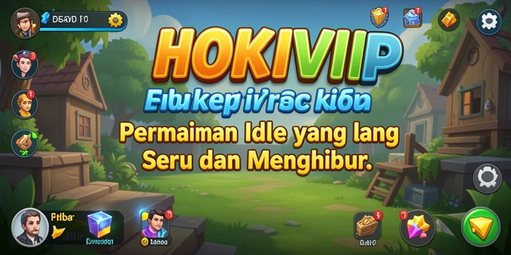 Tangkapan layar utama HOKIVIP menampilkan gameplay yang santai dan menghibur.
