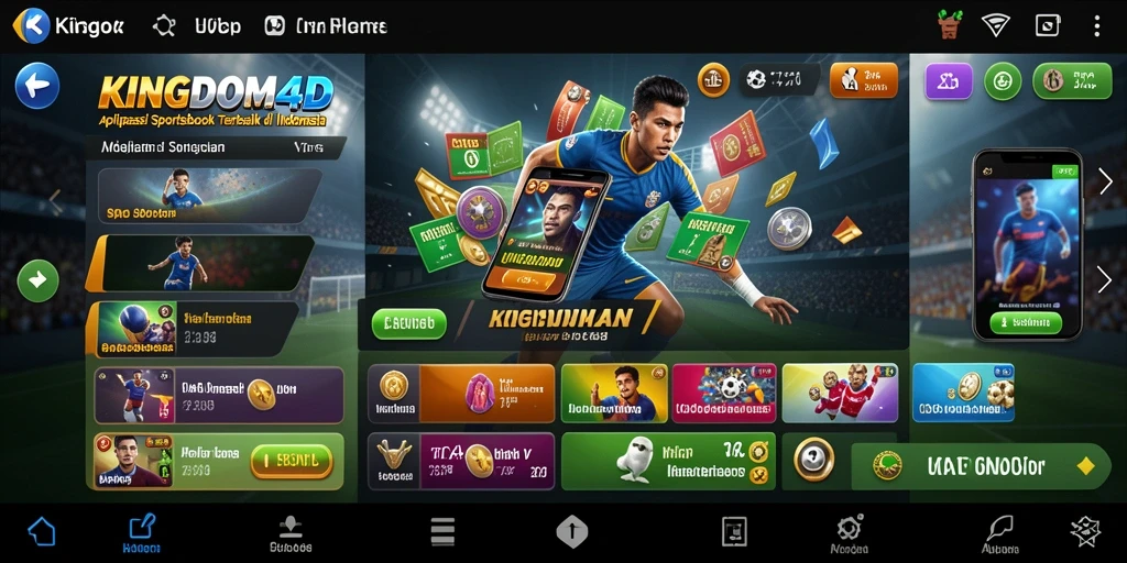 Tampilan gameplay KINGDOM4D menampilkan fitur taruhan yang menarik.