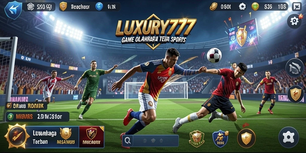 Screenshot LUXURY777 menampilkan aksi seru dalam gameplay olahraga.