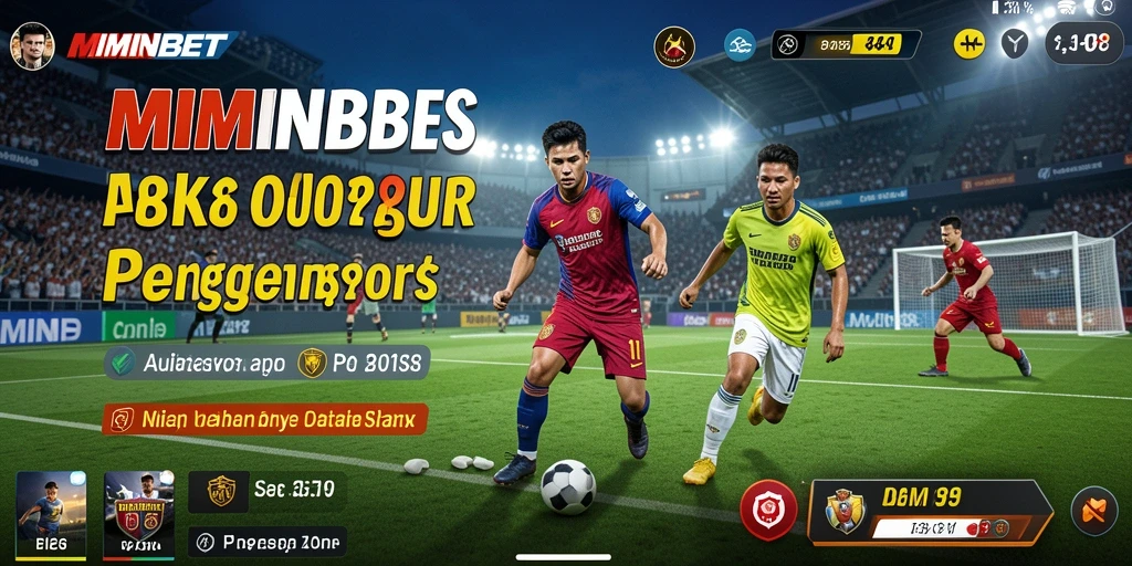 Tampilan utama gameplay MIMINBET dengan berbagai pilihan olahraga.
