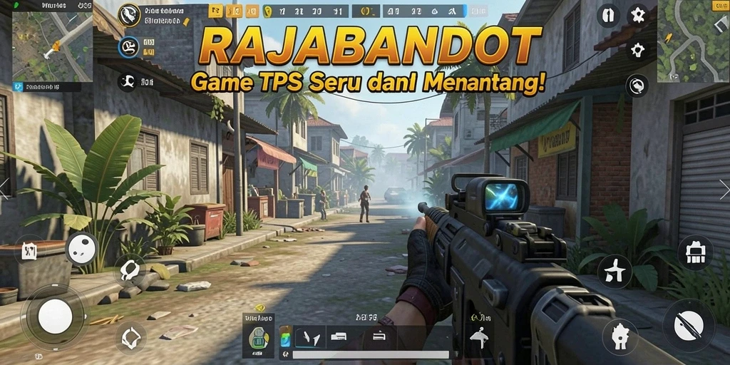 Tampilan gameplay menegangkan di <strong>RAJABANDOT</strong> yang seru.