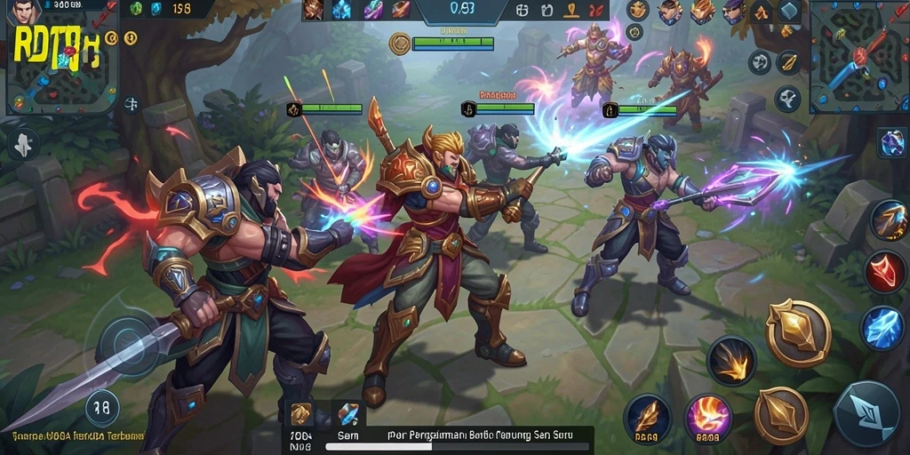 Screenshot gameplay RDI88 dengan aksi pertarungan seru.