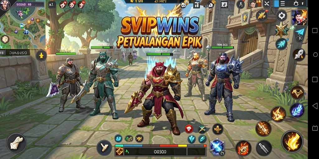 Tampilan epik dari gameplay <strong>SVIPWINS</strong> yang menampilkan pertarungan yang seru.