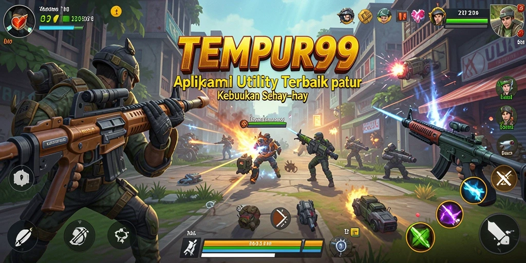 Screenshot utama TEMPUR99 menampilkan antarmuka aplikasi Utility yang responsif.