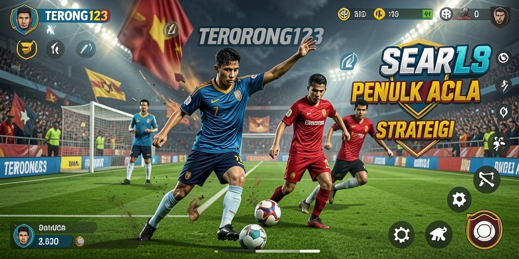 Tampilan menarik dari gameplay sepak bola TERONG123.
