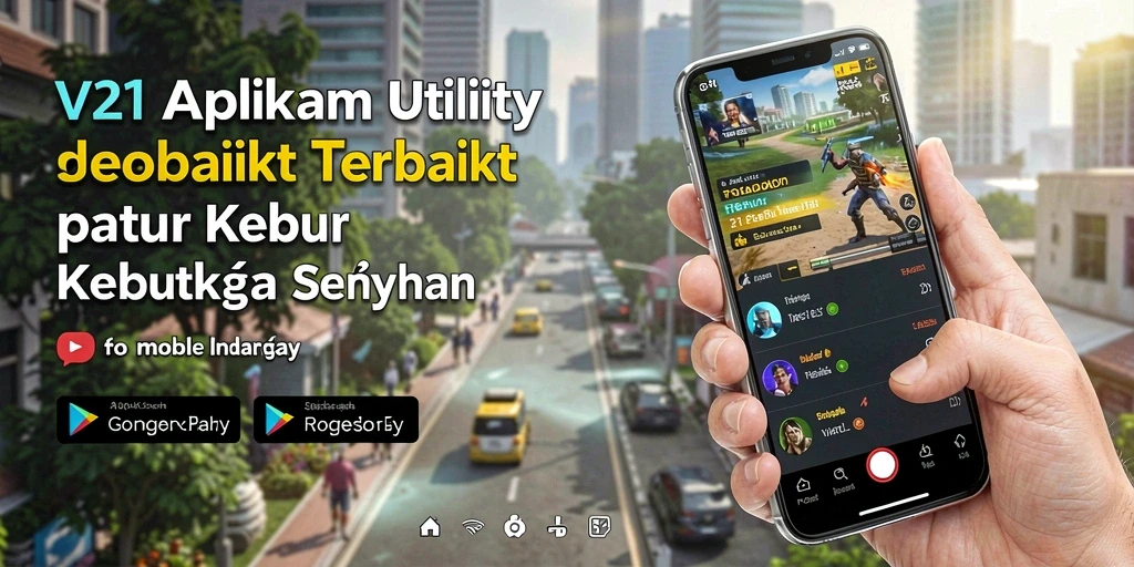 Tampilan antarmuka V21 yang ramah pengguna dengan fitur-fitur Utility.